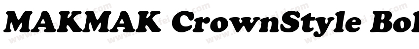 MAKMAK CrownStyle Bold字体转换